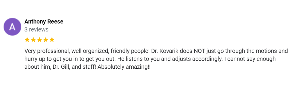 Chiropractic Arlington WA Testimonial