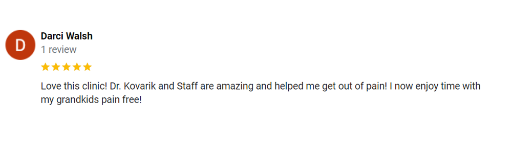 Chiropractic Arlington WA Testimonial