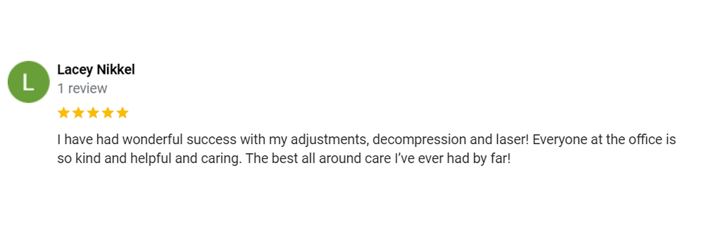 Chiropractic Arlington WA Testimonial