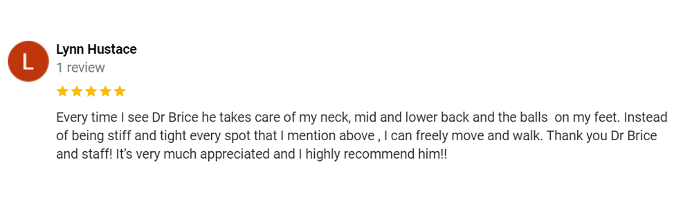 Chiropractic Arlington WA Testimonial